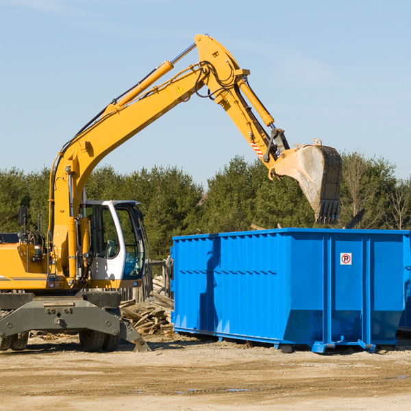 are there any restrictions on where a residential dumpster can be placed in Granite Hills CA